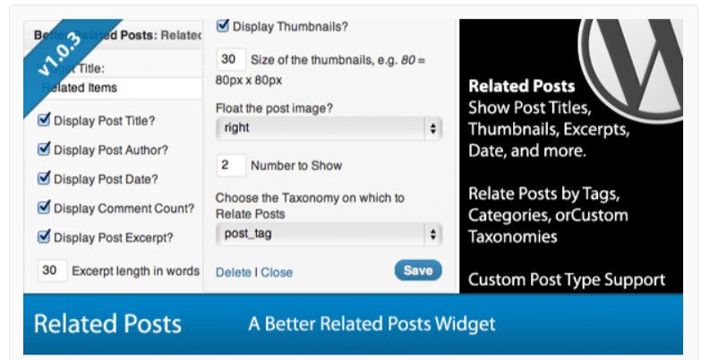 Better Related Posts Widget- Related Posts WordPress Plugins
