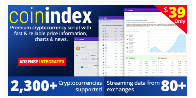 CoinIndex - 加密货币 WordPress Plugins