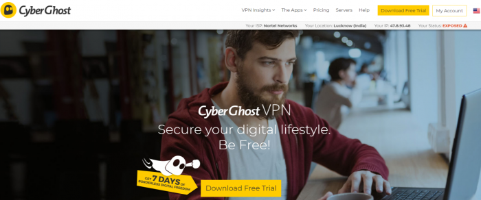 CyberGhost VPN- Best VPN For Syria