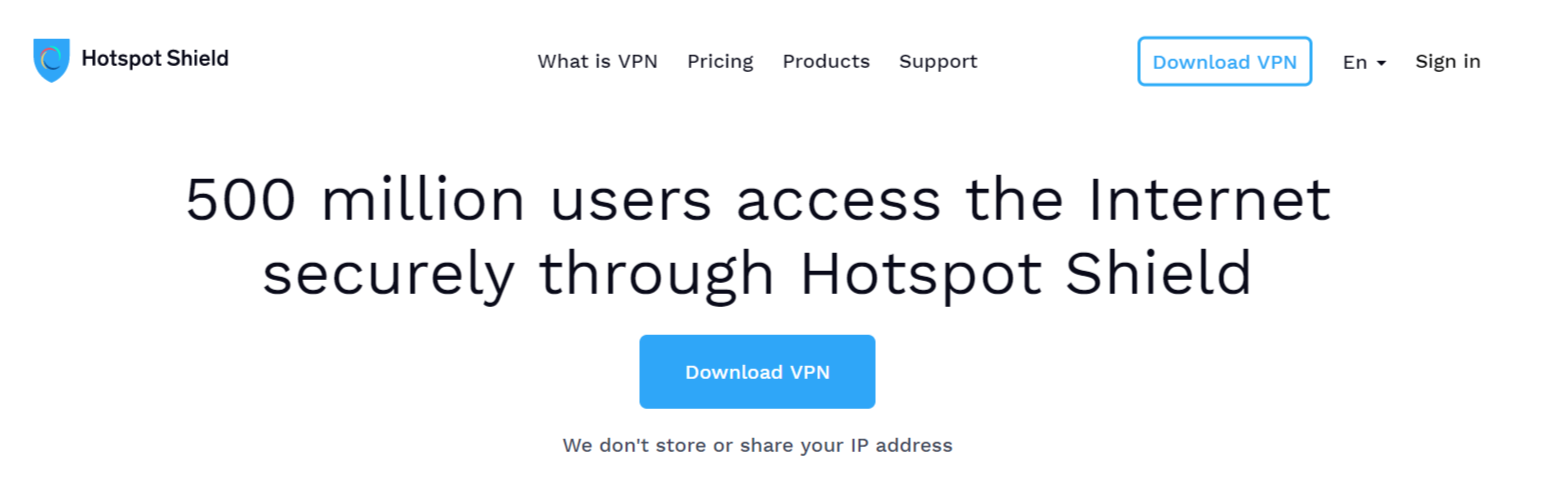 Hotspot Shield – Best VPN For Portugal