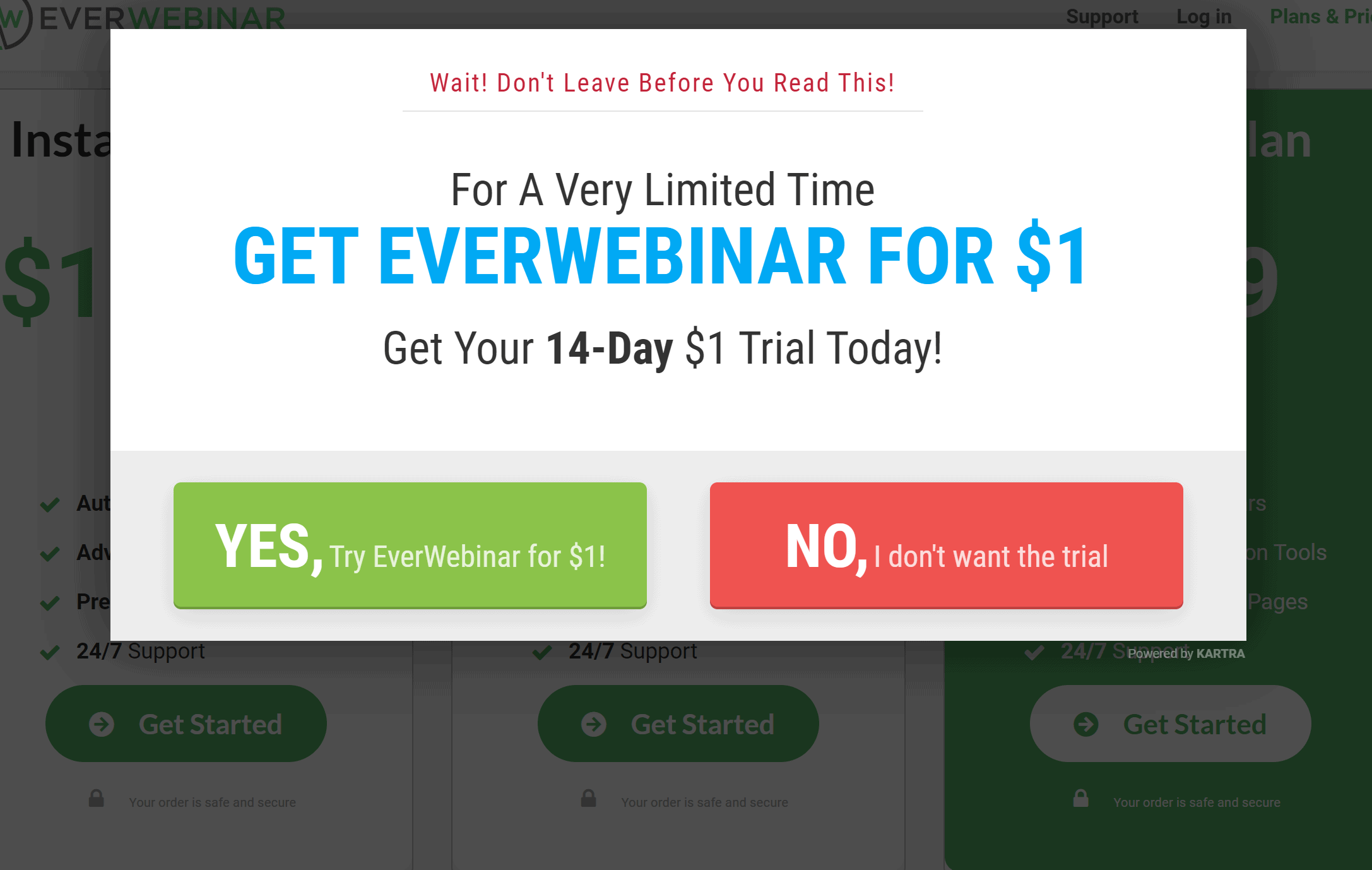 Ottieni oggi la tua prova di 14 giorni da $ 1!