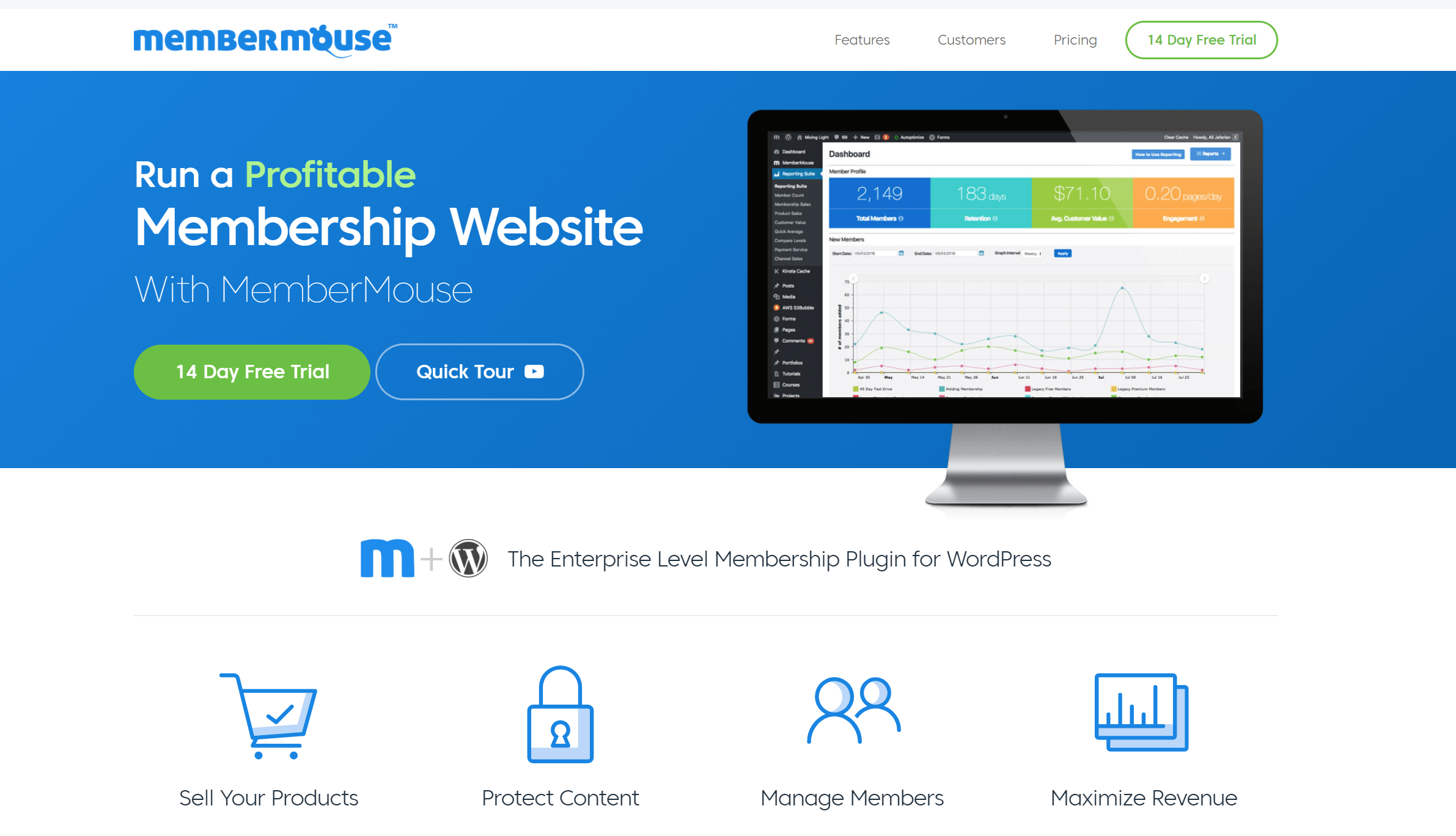 Membermouse WordPress membership plugin