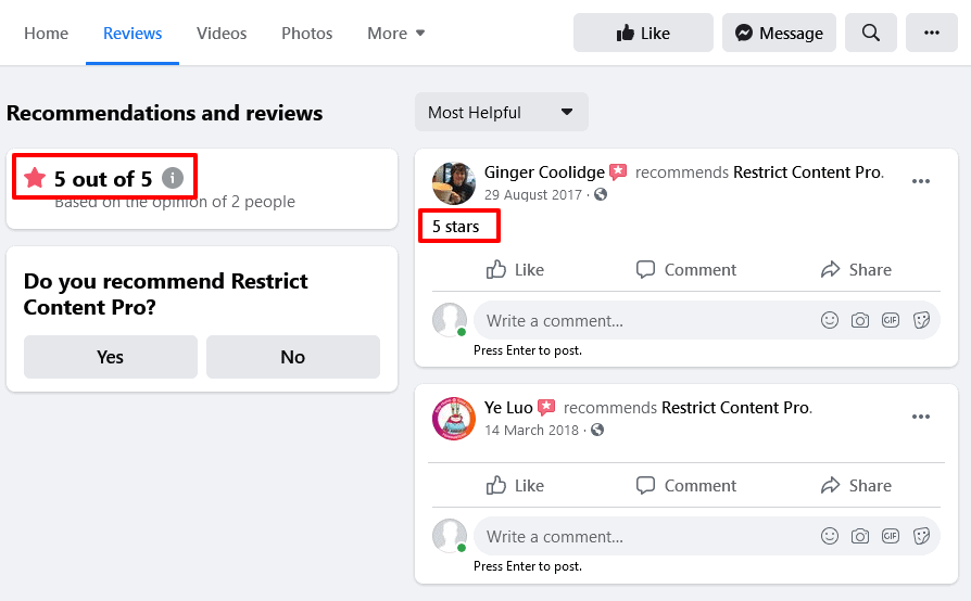 Restrict-Content-Pro-Review-Facebook