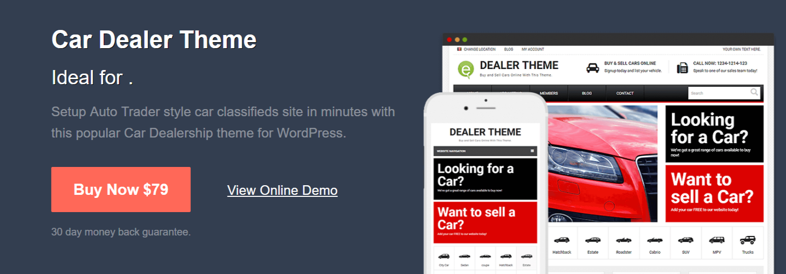 WordPress Car Dealer Theme - PremiumPress Review