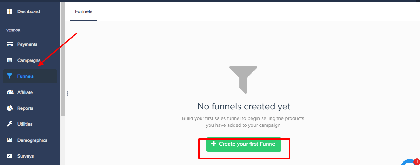 how to create funnel in paykick start