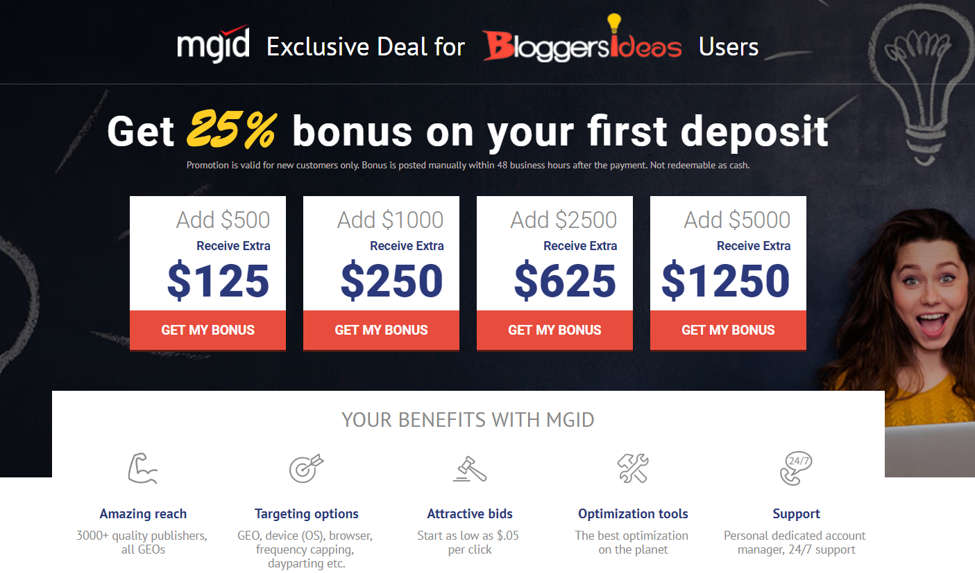 MGID Review- Bloggersideas Discount