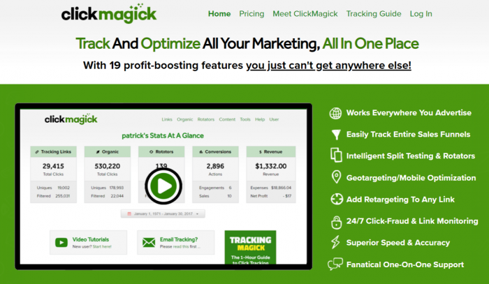 Đánh giá ClickMagick- Theo dõi và tối ưu hóa tất cả hoạt động tiếp thị của bạn