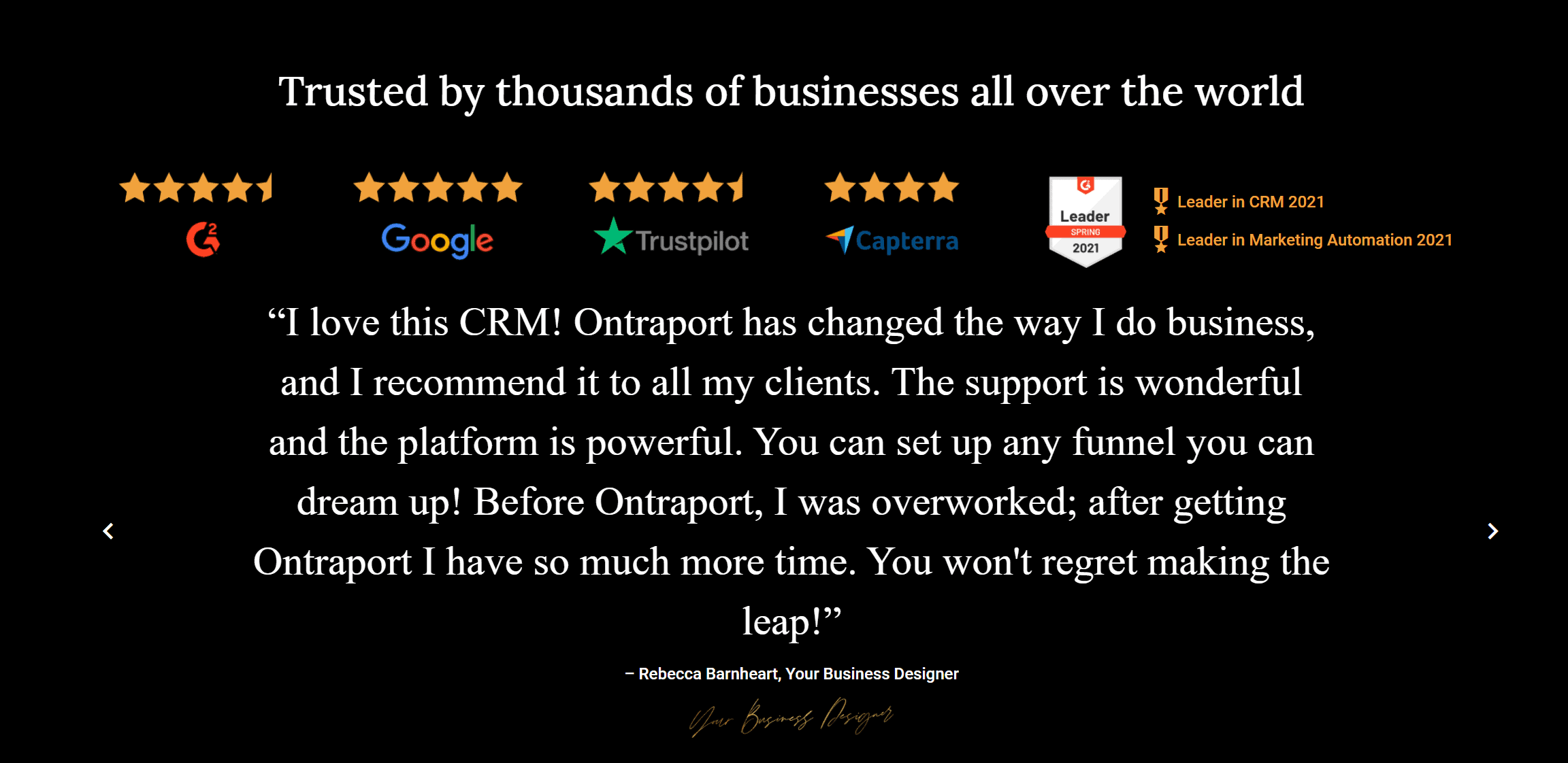Ontraport reviews online