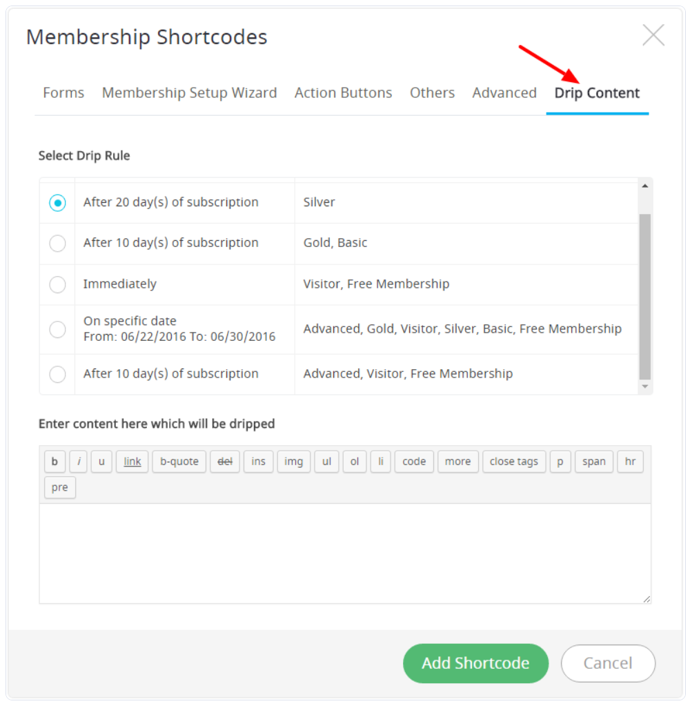 ARMember Review- Membership Shortcodes