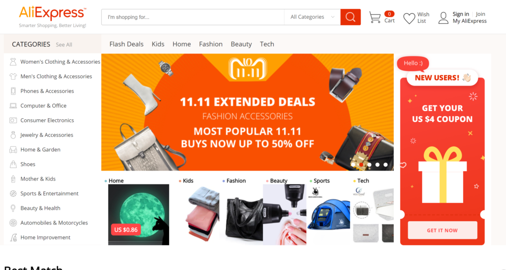 Best dropshipping products on Aliexpress Black Friday