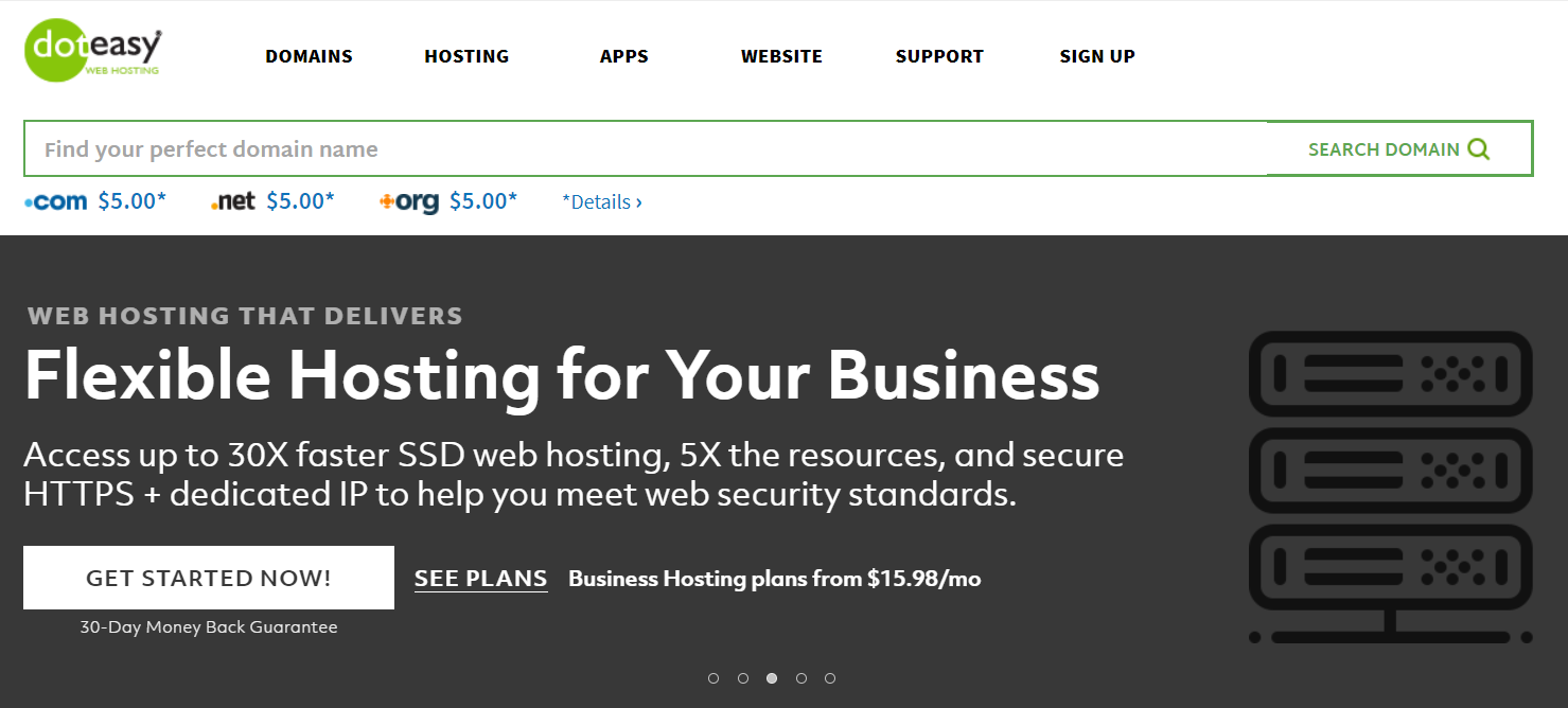 Doteasy Review- Web Hosting Domain Names 