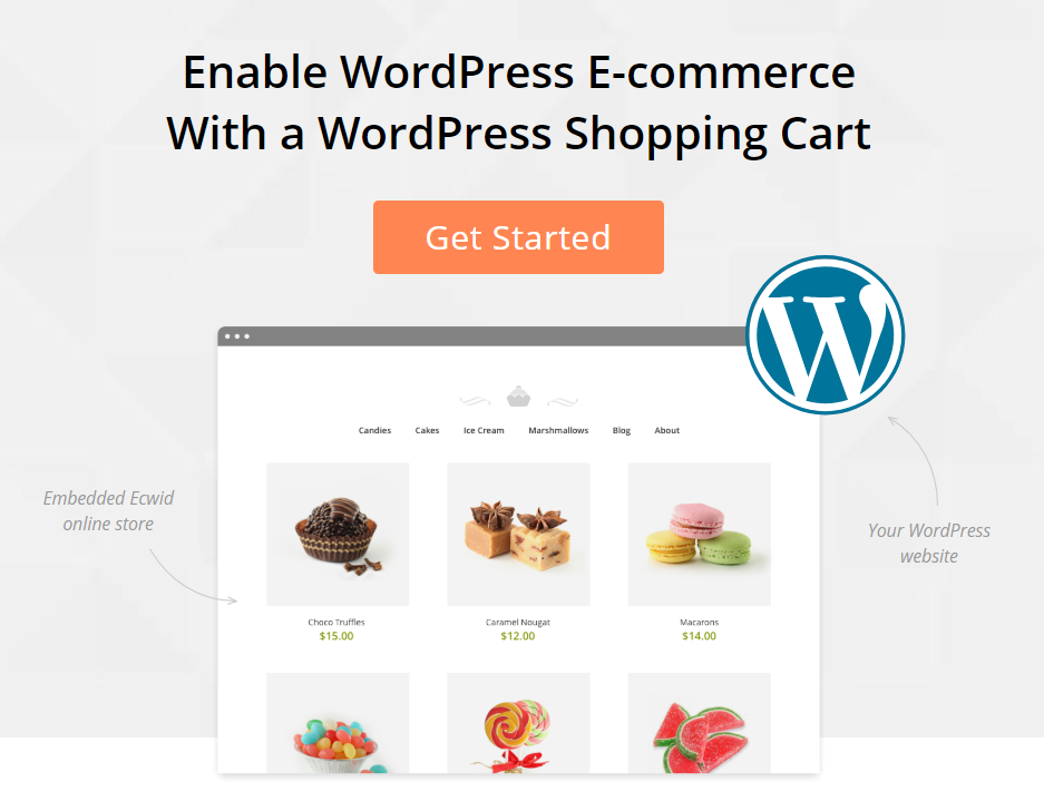 Panier d'achat de commerce électronique WordPress