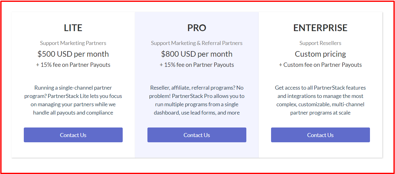 PartnerStack Review- Pricing