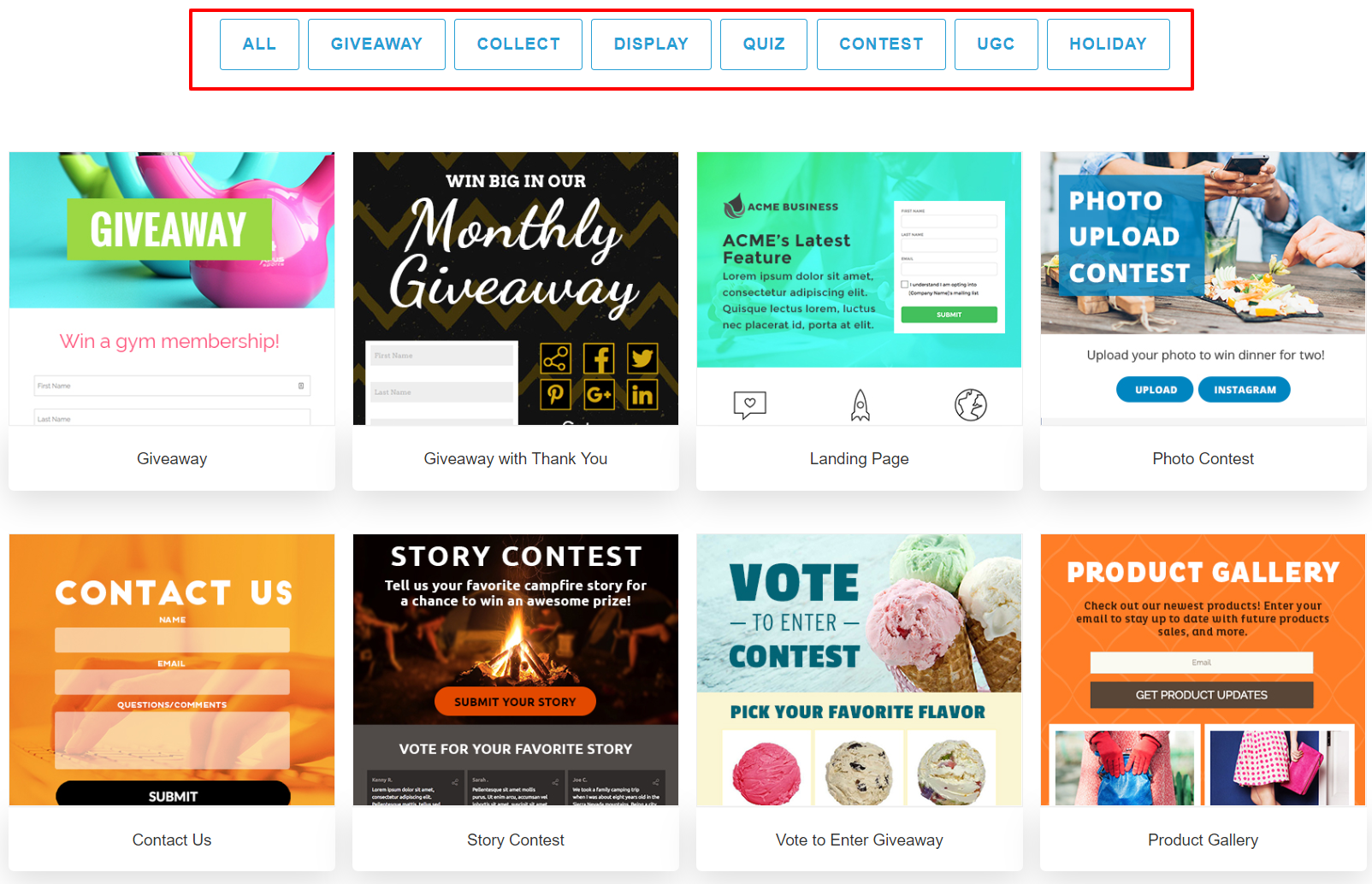  ShortStack Review- Templates for Contests 