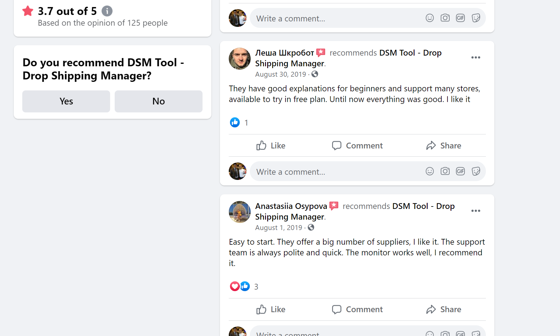 DSM tool dropshipping tool reviews