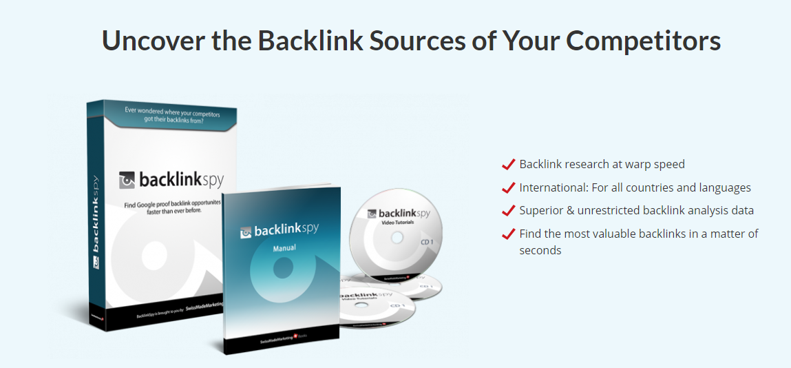 BacklinkSpy-带有折扣优惠券的SECockpit评论