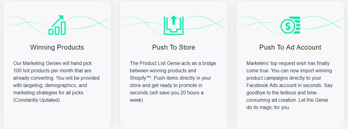 Product list genie feature