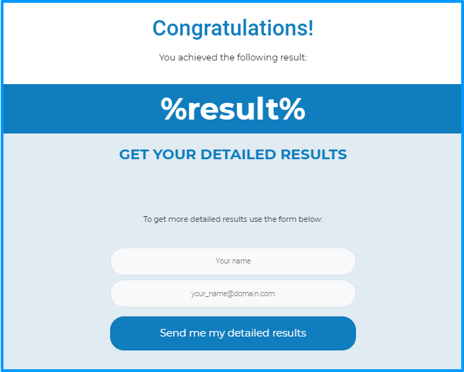Thrive Quiz Builder Review- Choose A Result Page