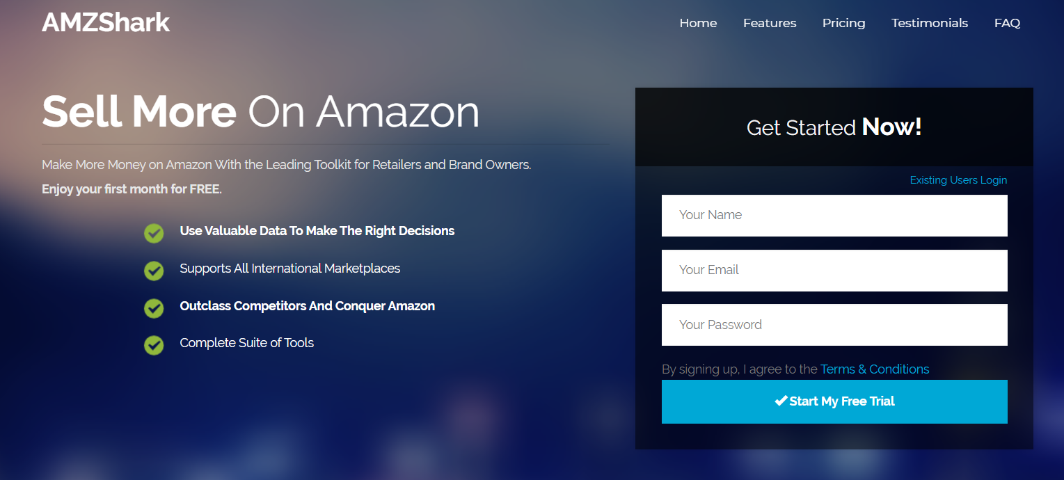 AMZShark- Công cụ bán hàng trên Amazon