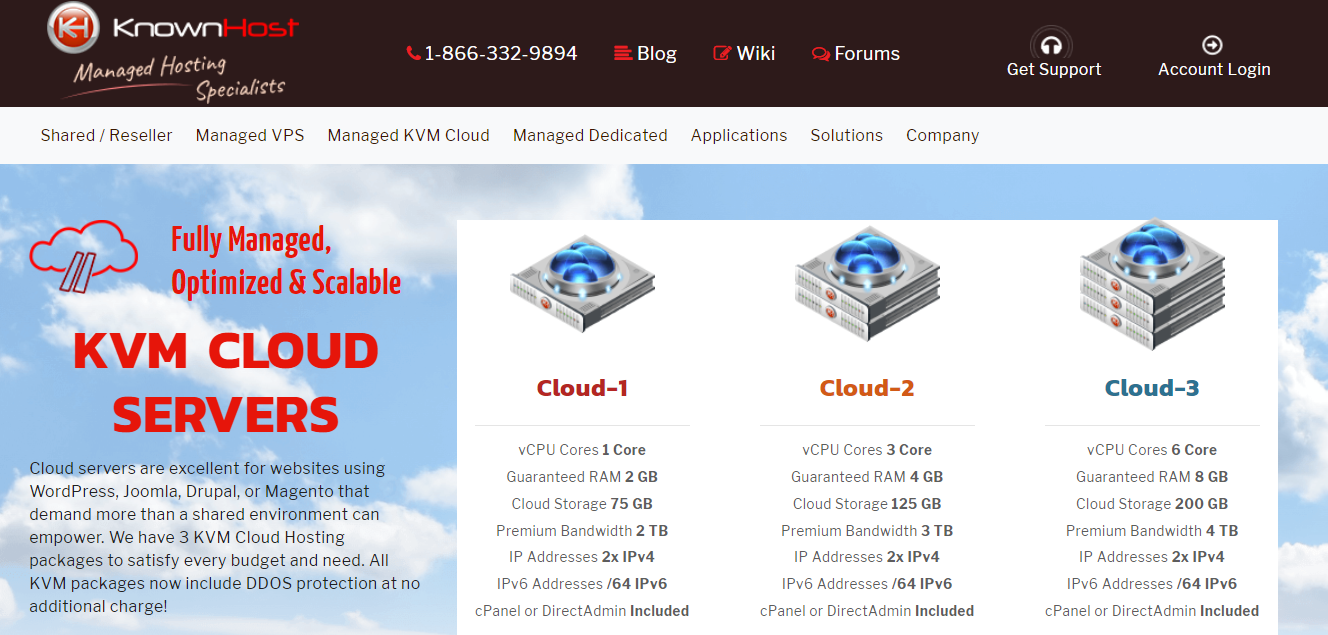 Được biết đến - Dịch vụ lưu trữ Cloud VPS