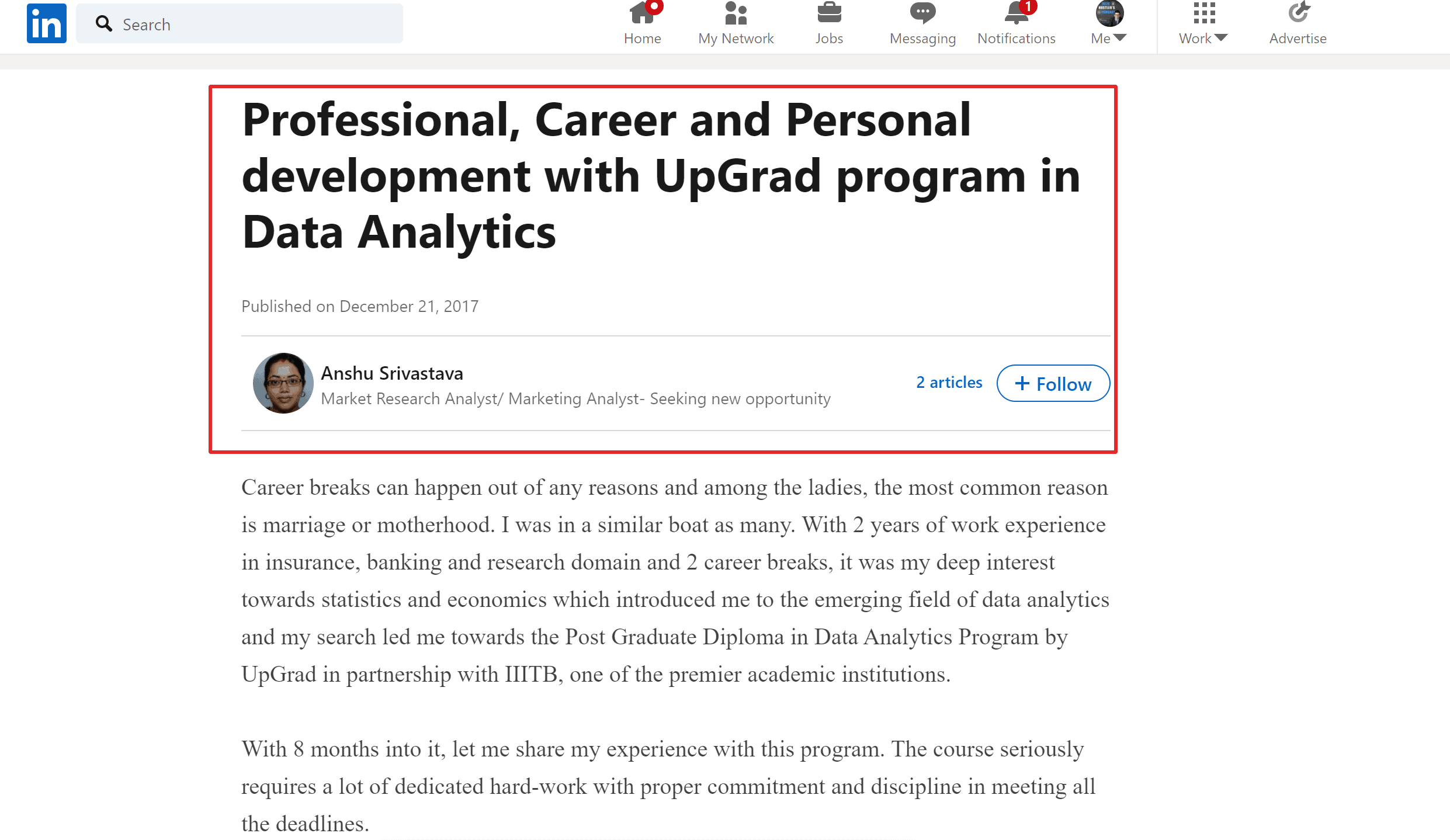 Upgrad review online