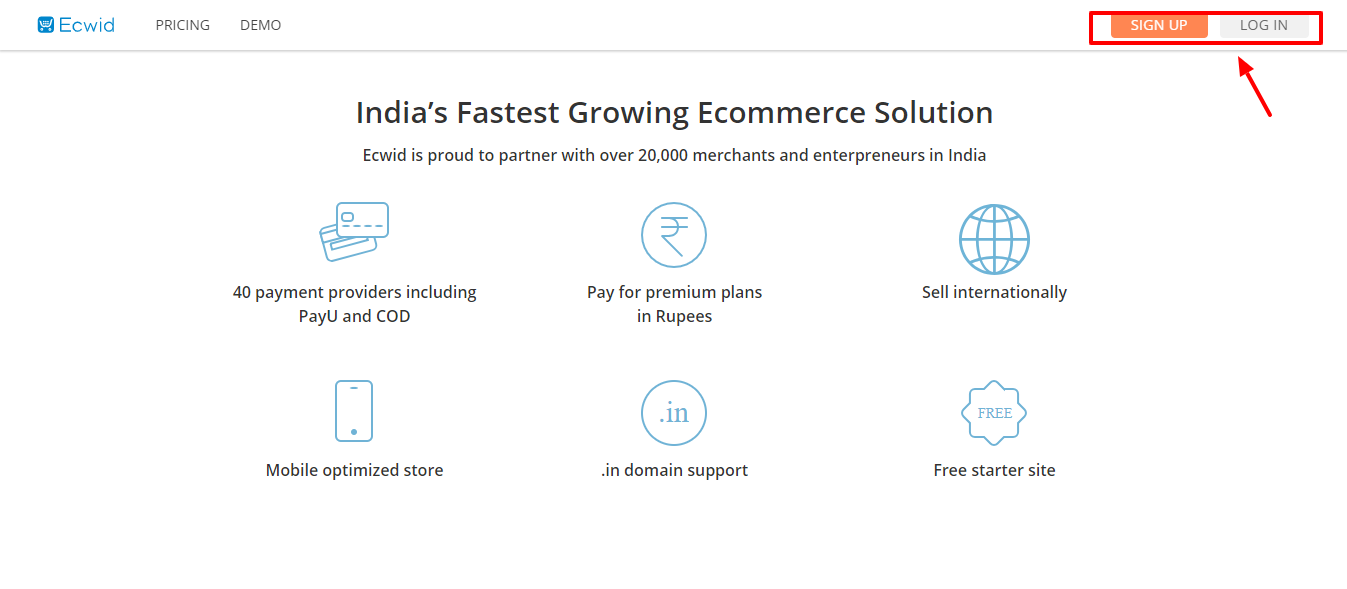 最佳电子商务平台-Ecwid评论在印度在线销售