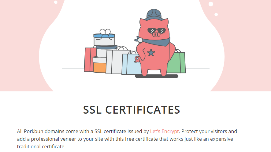 Porkbun review- ssl certificate