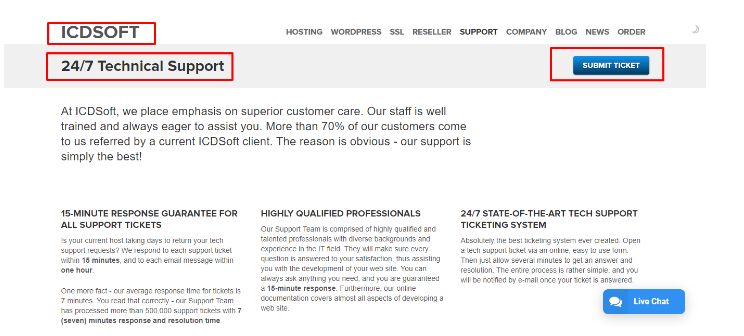 ICDSoft Review- ICDSoft Technical Support