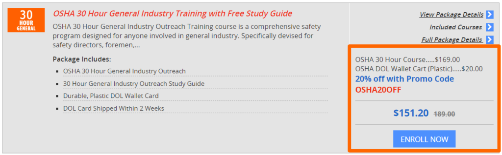 OSHA Training Online - Revisione dei 360 corsi di formazione