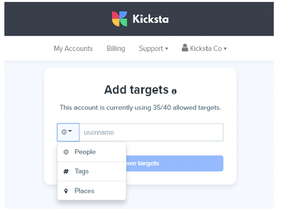 A Review of Kicksta vs SocialCaptain - Target Account