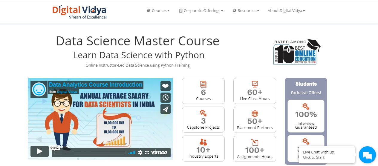 Digital Vidya Python Data Science Course Review- Digital Vidya