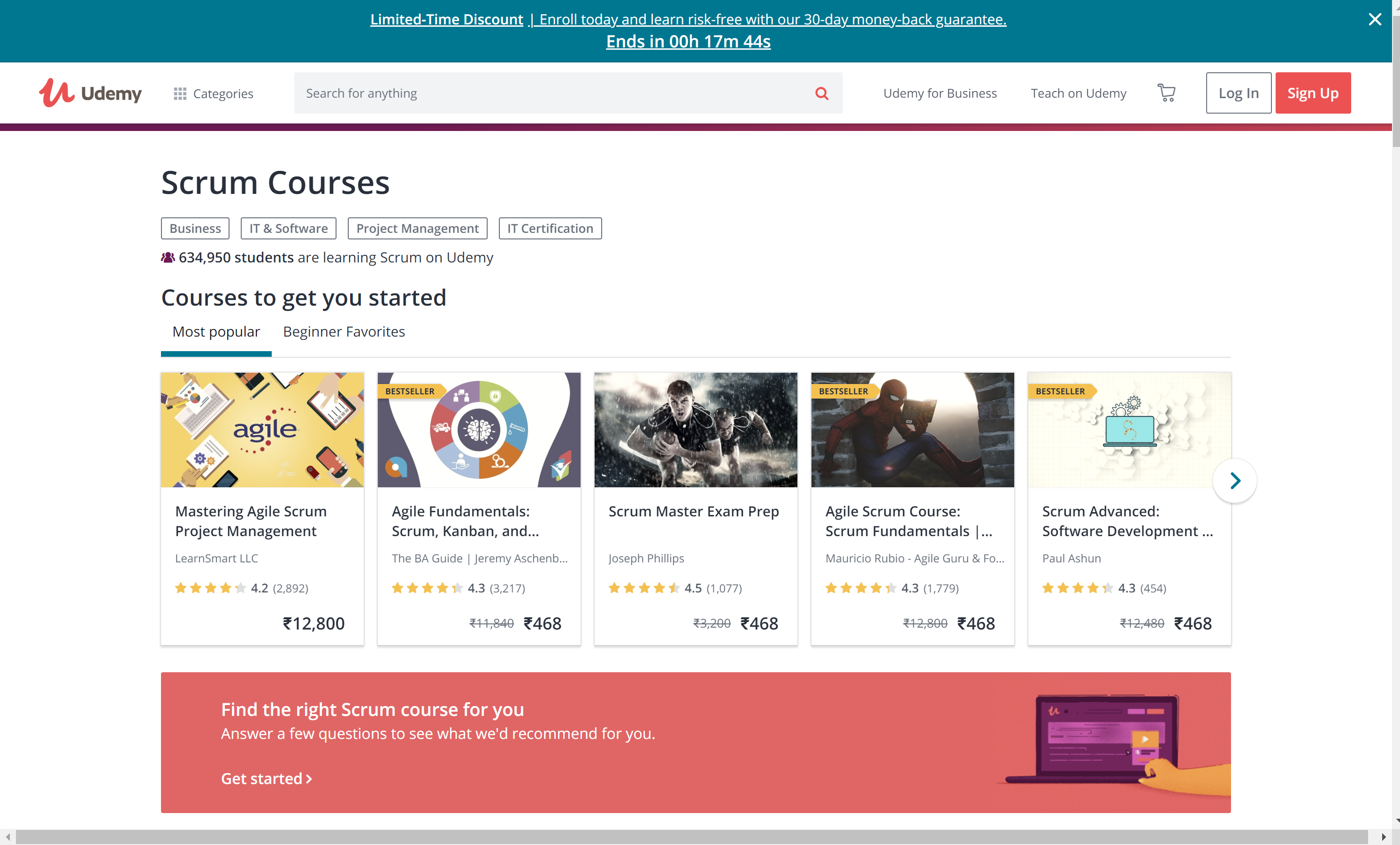 Scrum courses online