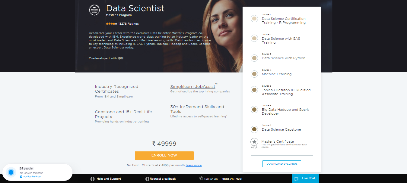 Simplilearn Review - Data Scientist