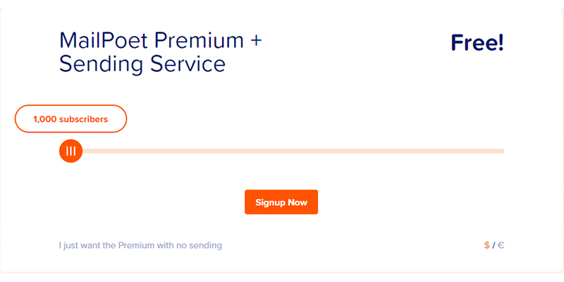 MailPoet Free Services