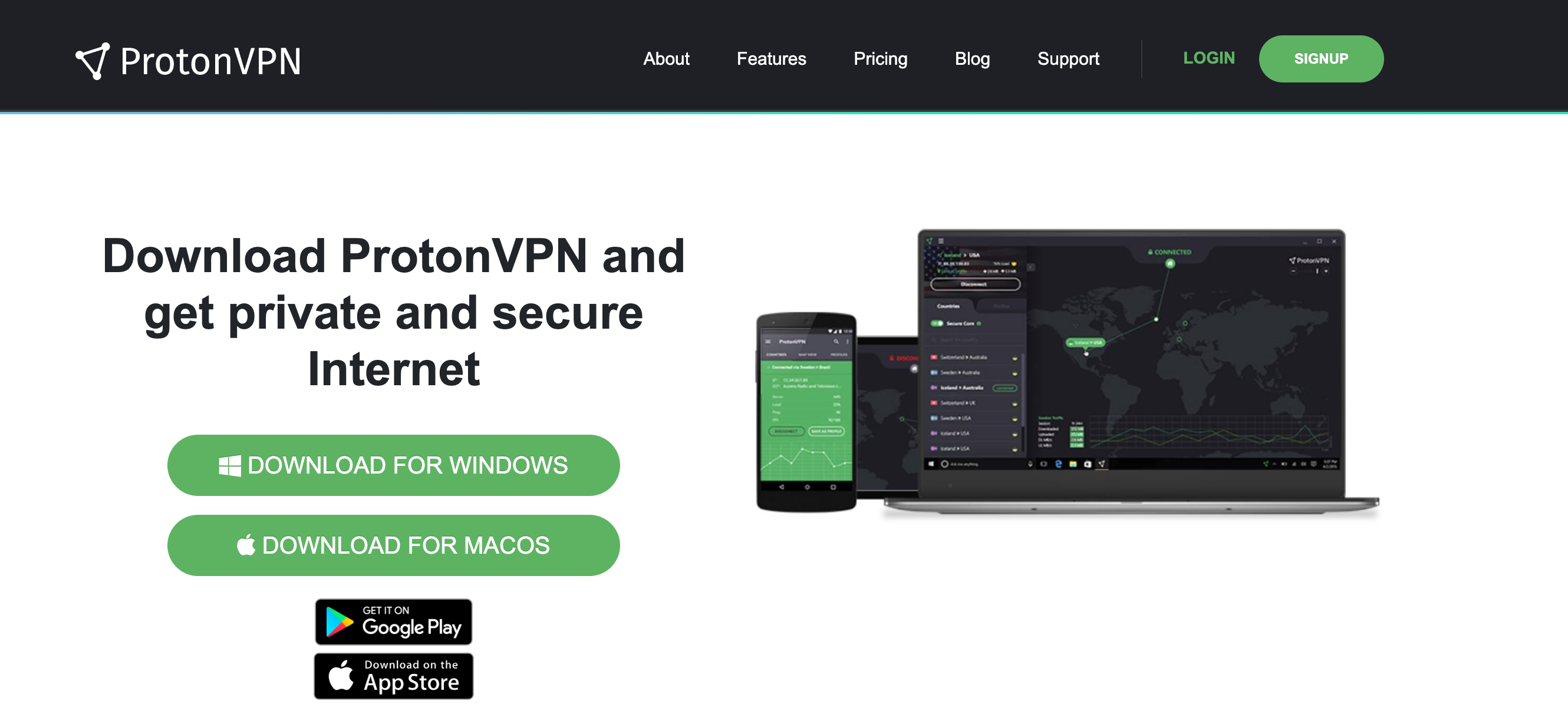免费 VPN 下载 - ProtonVPN