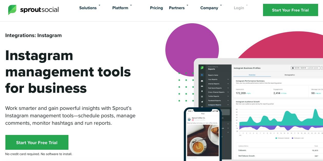 Sprout Social - Instagram Management Tools