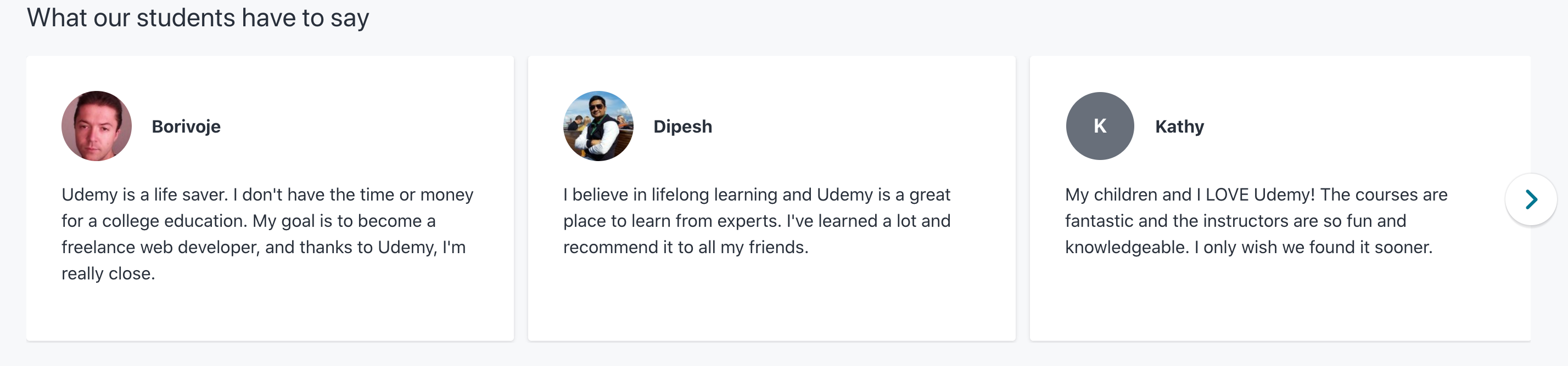 Udemy Customer Reviews