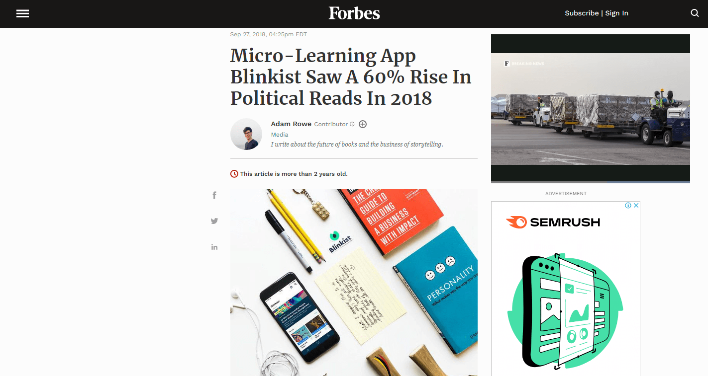 Blinkist Review-Forbes