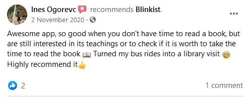 Blinkist_Facebook Review