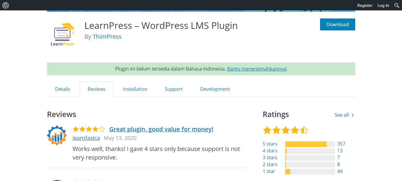 LearnPress Customer Reviews