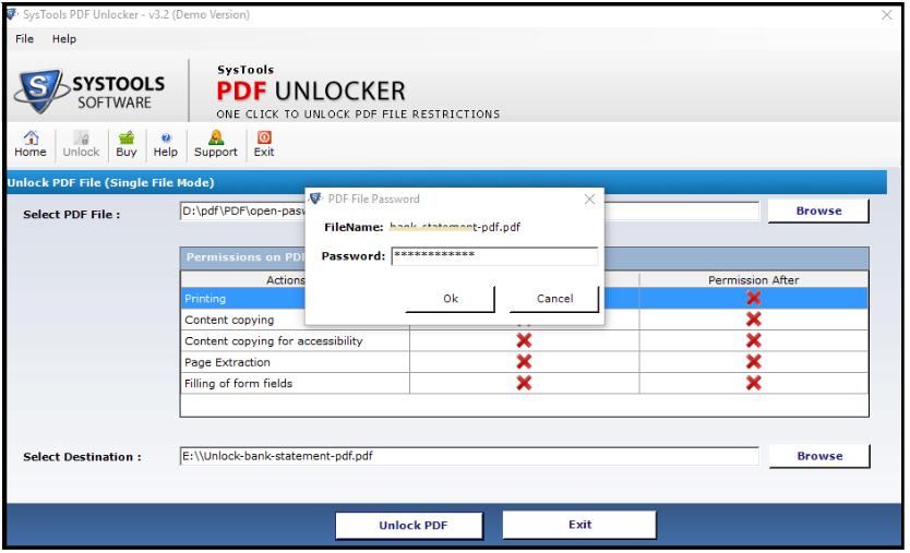  Sys PDF Unlocker Tool - PDF Password