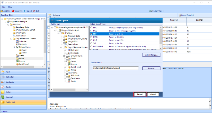 Advanced Sys Tool PST Converter