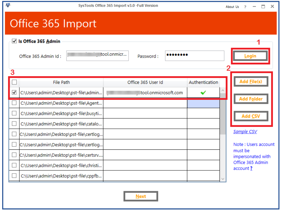 SysTools Office 365 Backup Review - FilePath
