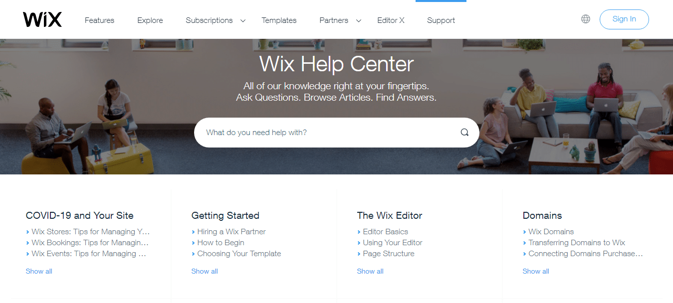 Wix Customer Support