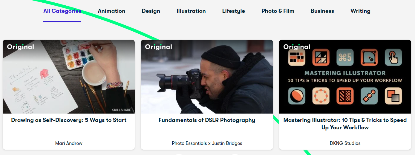 skilkshare Vs Lynda - Skillshare Features