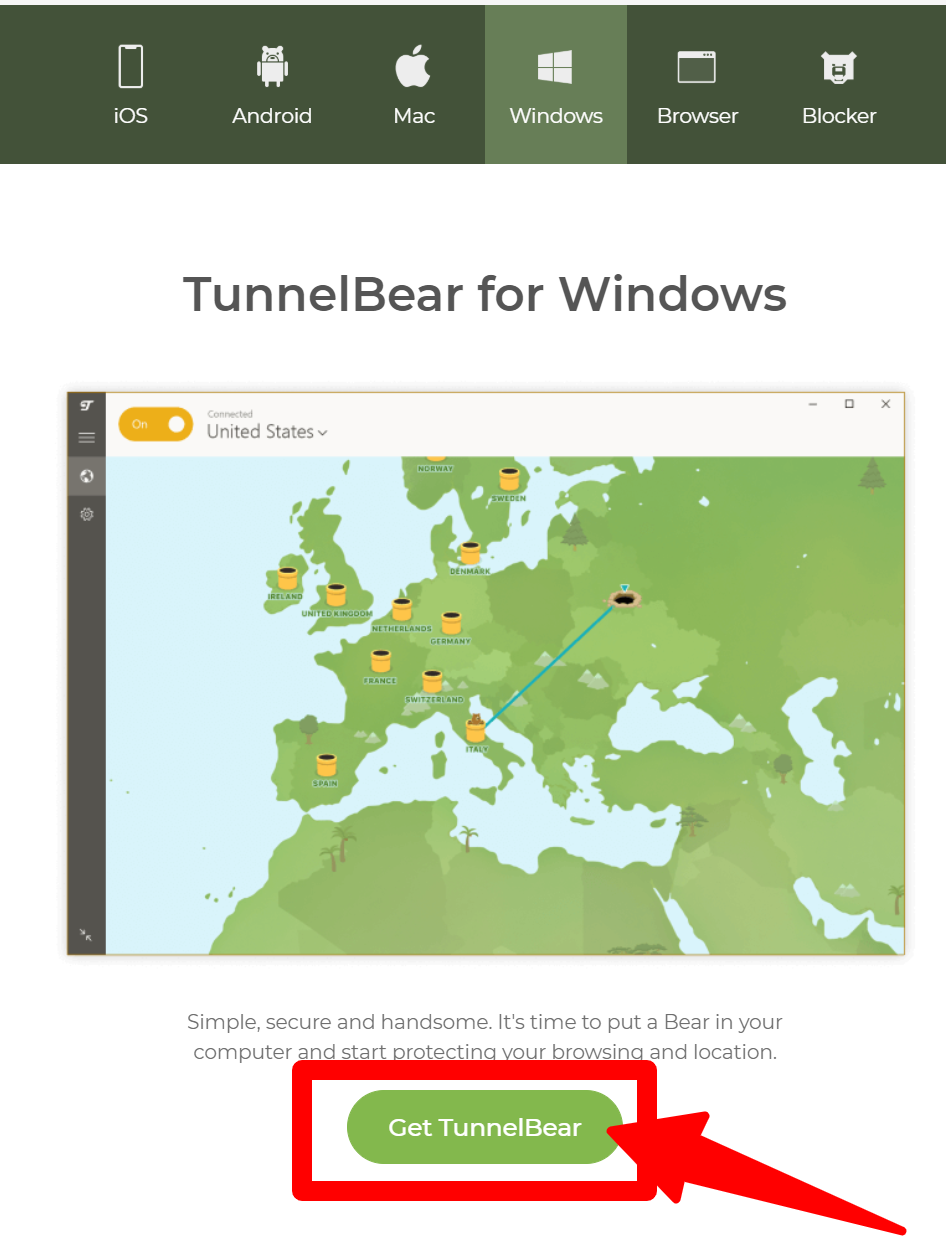 TunnelBear - Application