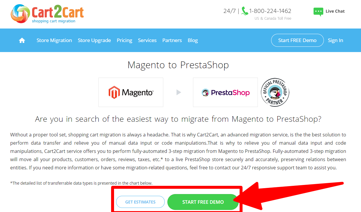 Magento to Prestashop Using Cart2Cart - Magento_to_PrestaShop_Cart2Cart