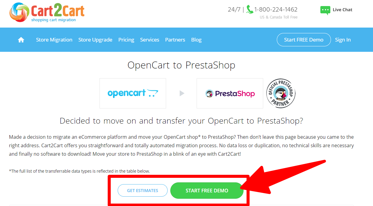 OpenCart_to_PrestaShop_Cart2Cart