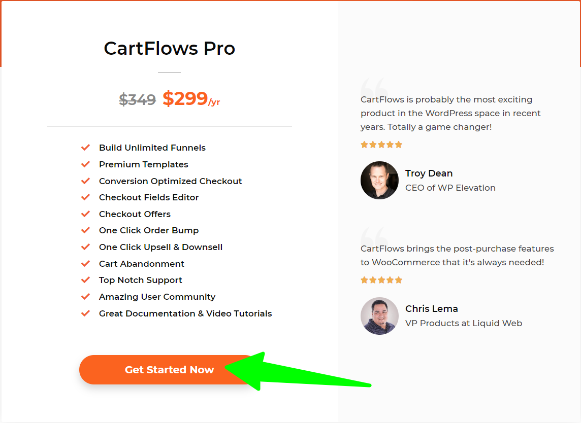 Thrivecart Vs Cartflow - Plan de tarification CartFlows