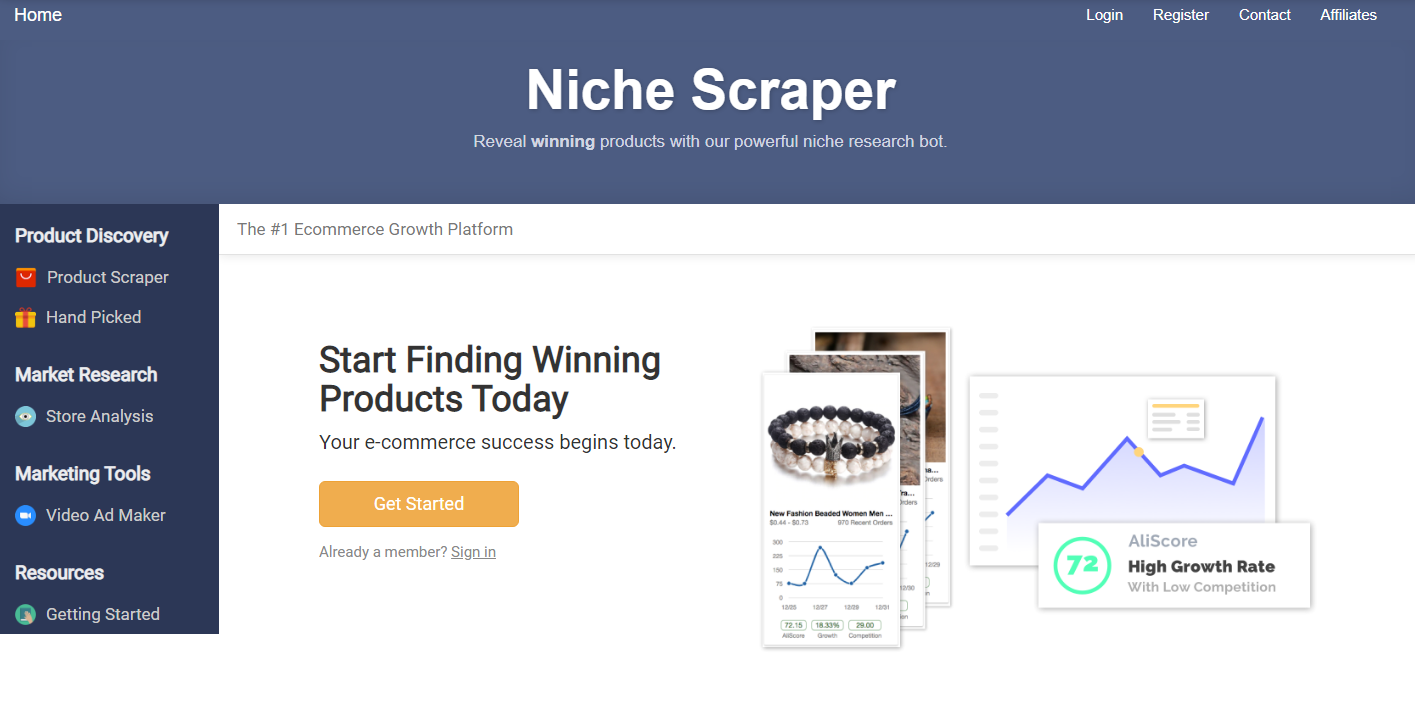 Niche-Scraper-Spy-on-Winning-Products-overview